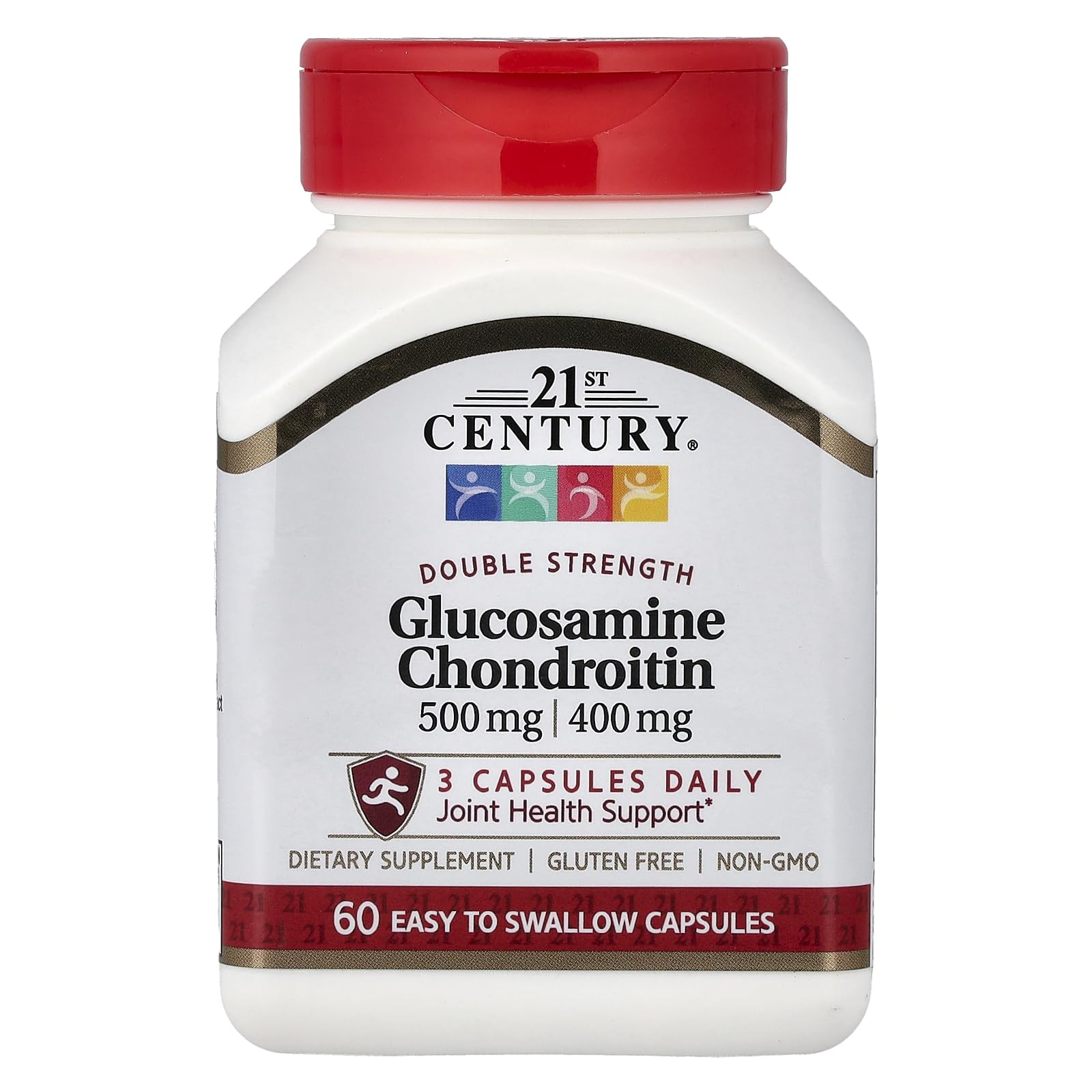 21st Century Glucosamine Chondroitin 500/400mg - Double Strength, cp 60 Count