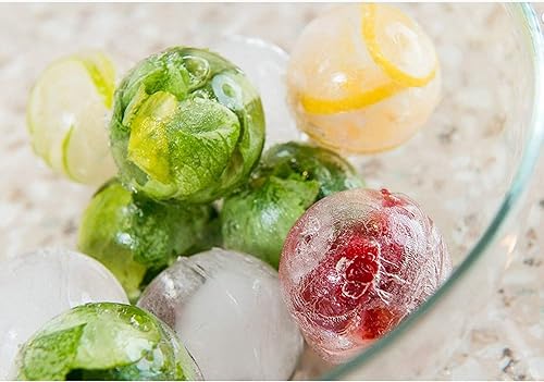 Miniatura 2 de Fabricante negro de la bola de hielo del silicón del molde del hielo de la esfera del silicón de 4 cavidades