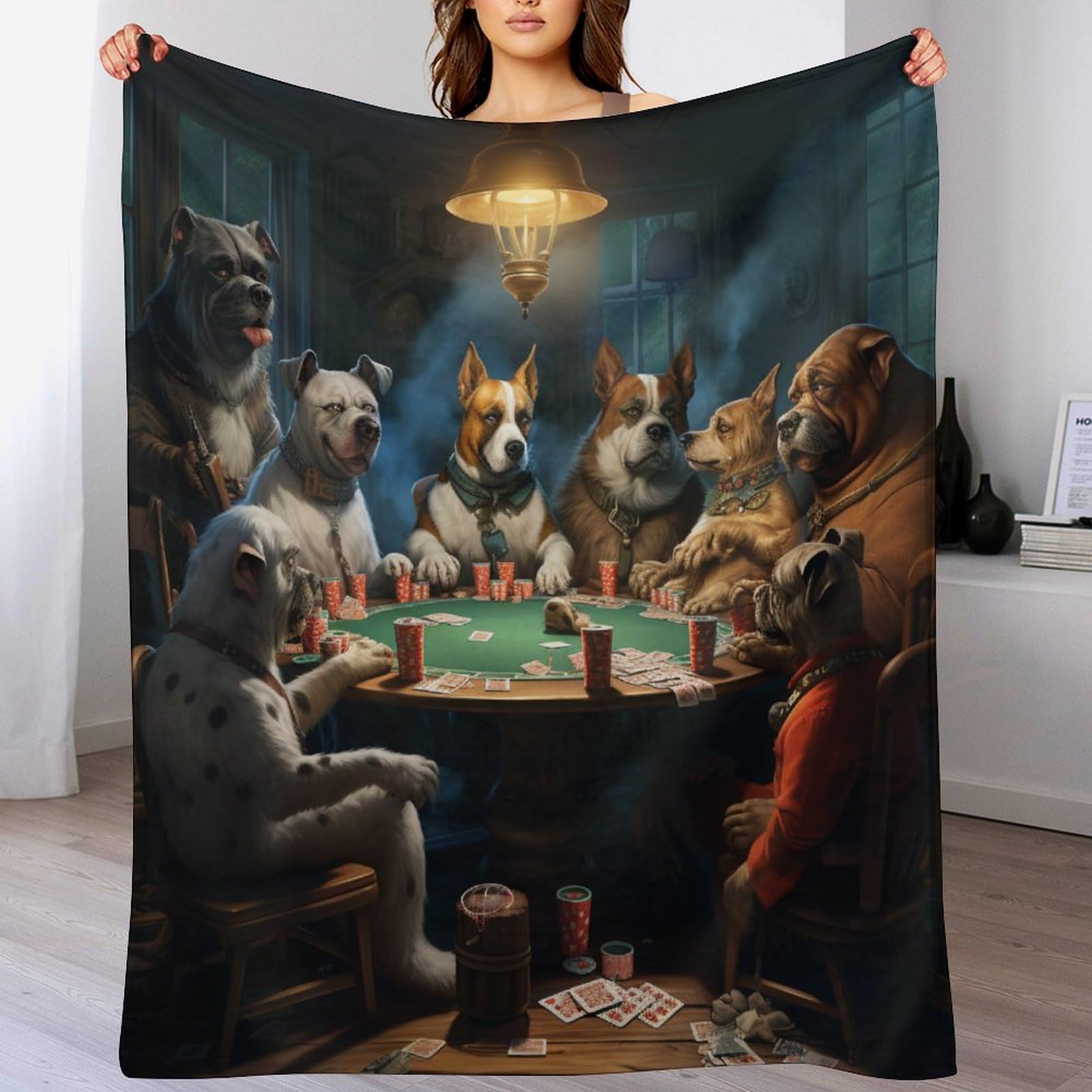 Manta de franela Cute Dog de 130x150 cm suave para sofá o colcha infantil