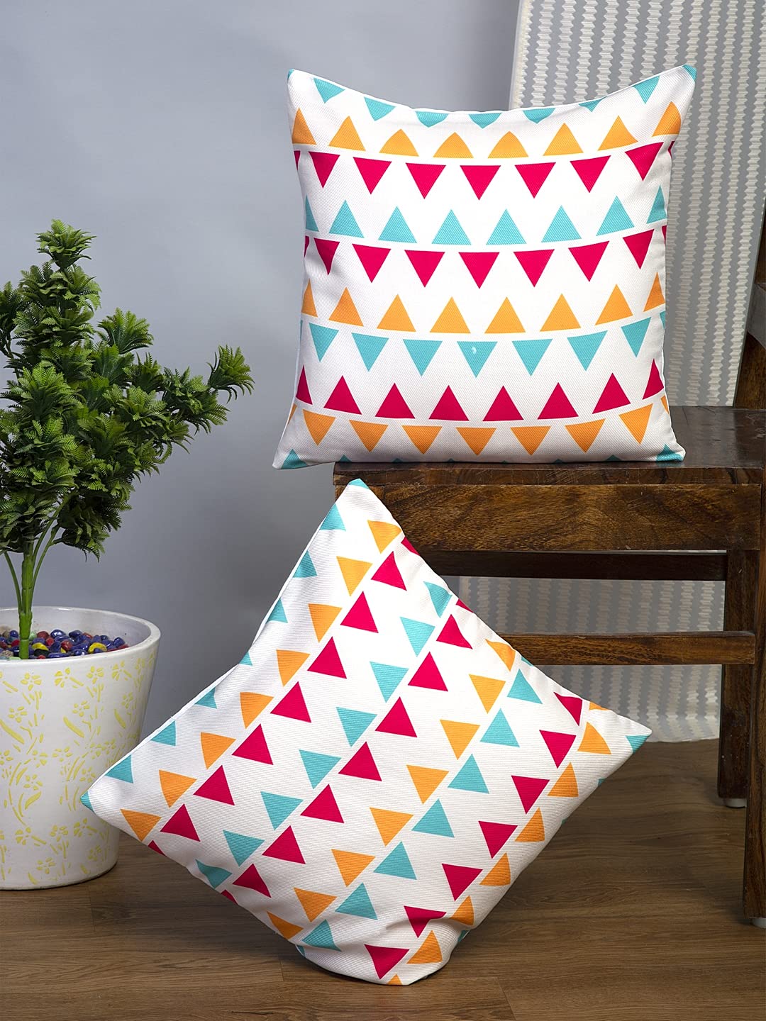 Alina Decor Digital Printed Cushion Covers for Home, Decorative Sofa Throw Pillow Case Soft Rich Fabric Square Pillow Covers for Sofa, Living Room, Bedroom, Couch, Chair (16 x 16 Inches, Set of 2) (B0CC2552QQ) Amazon Price History, Amazon Price Tracker