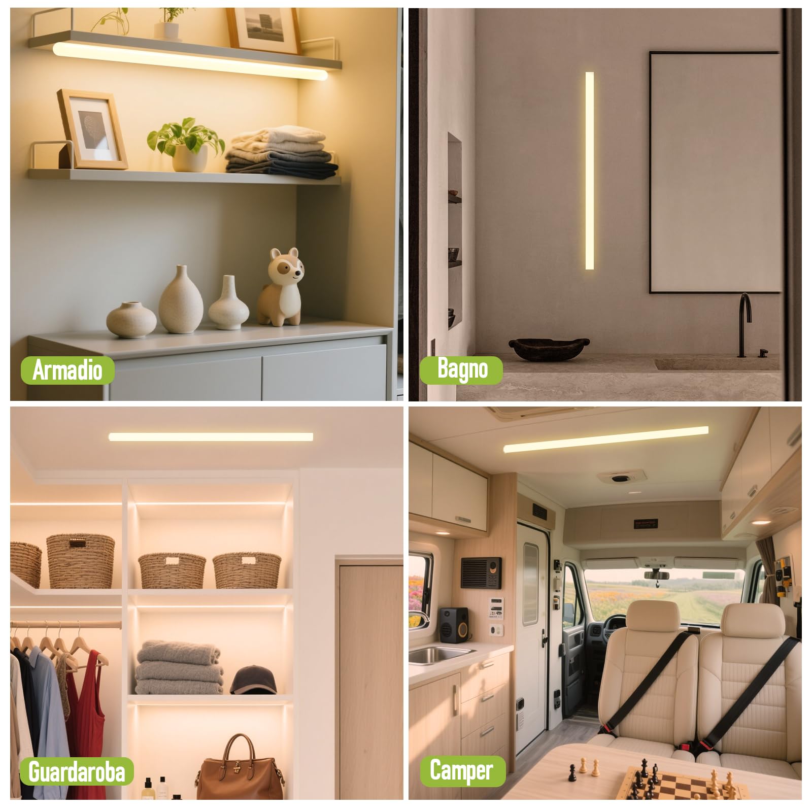 Lampadina LED S14S 12W Equivalente a 90W 1100LM Bianca Calda 2700K Lampadina LED Lineare Ø30mm x 500mm Angolo di Diffusione 180° Non Dimmerabile 230V PC