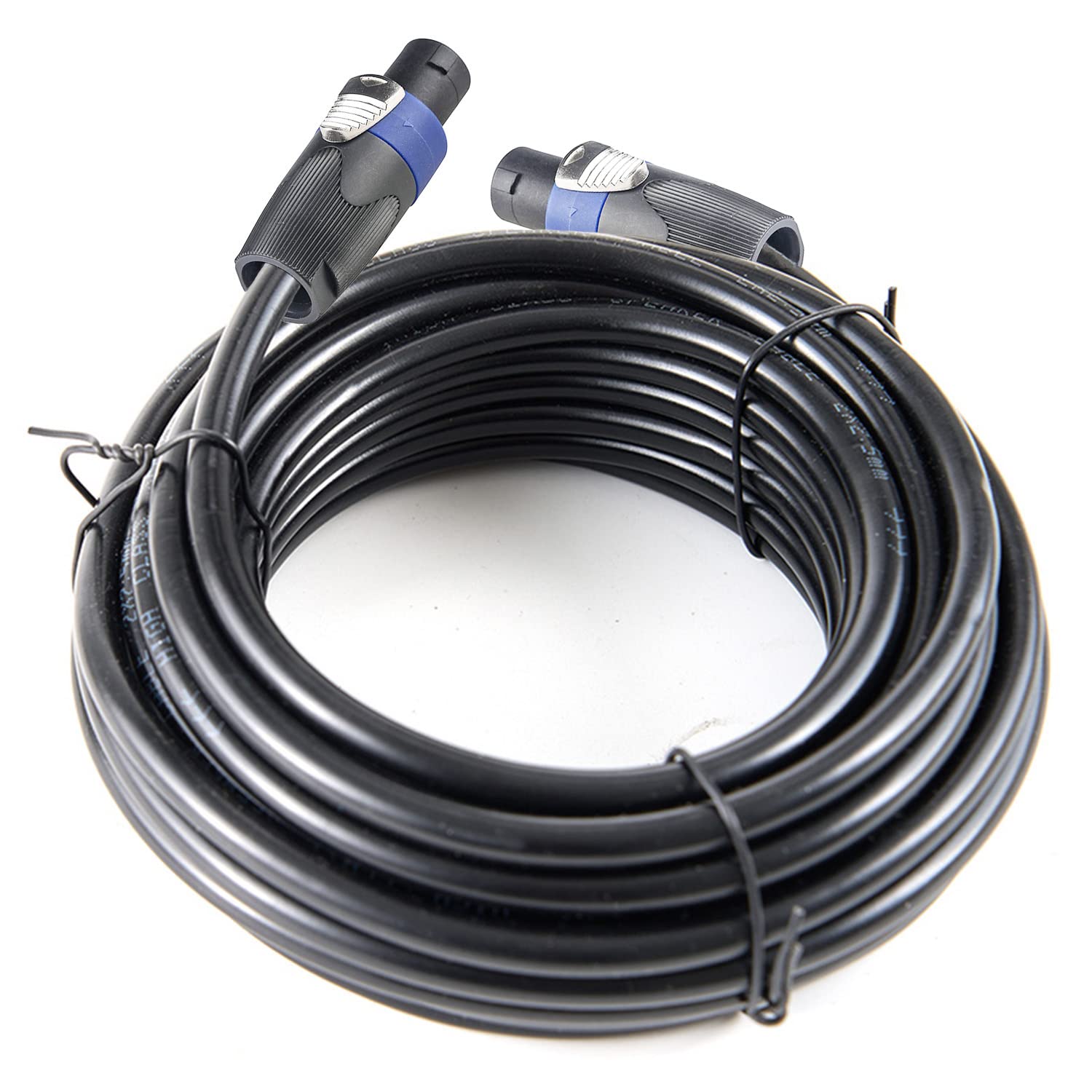 Cavi Speakon to Speakon, calibro 12 30 piedi - cavi di collegamento audio 12AWG 9,1 m - Confezione da 2