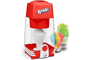 Nostalgic Snow Cone Maker for SHAVED ICE with Kool-Aid, Red