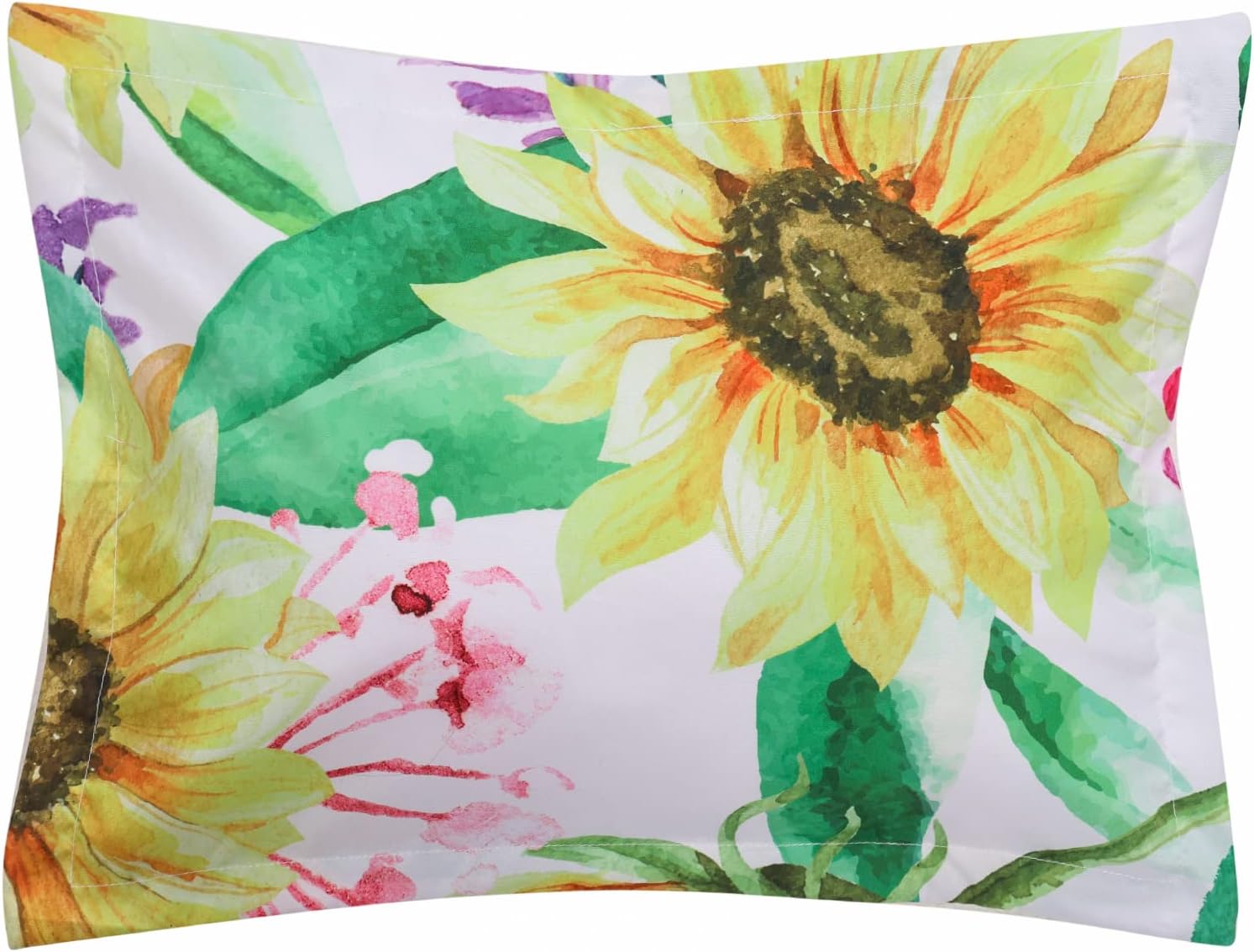 Floral Elephant Crib Bedding Set for Girls -6 Pieces, Sunflower Elephant Baby Girl Toddler Girl Bedding Set, Standard Crib 28'' x 52''