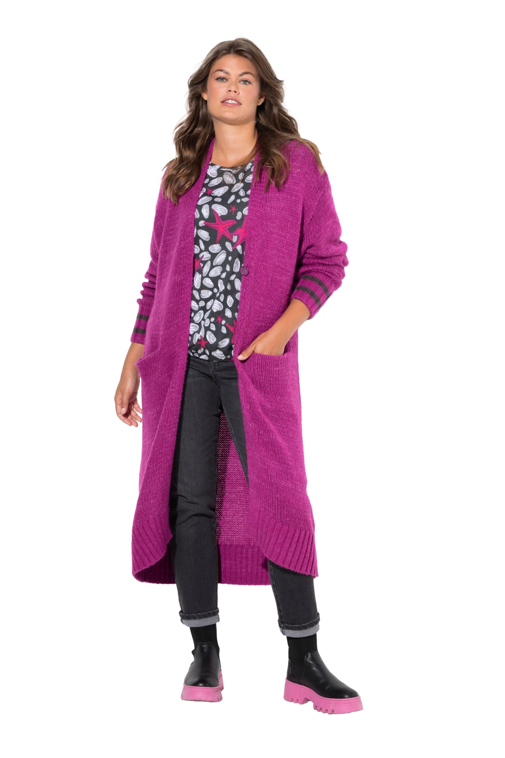 Laurasøn Lange Strickjacke, Taschen, Langarm 834726