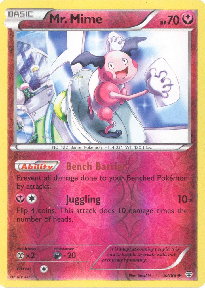 Amazon.co.jp: Pokemon – Mr。Mime ( 52 / 83 ) – 世代 – Reverse Holo