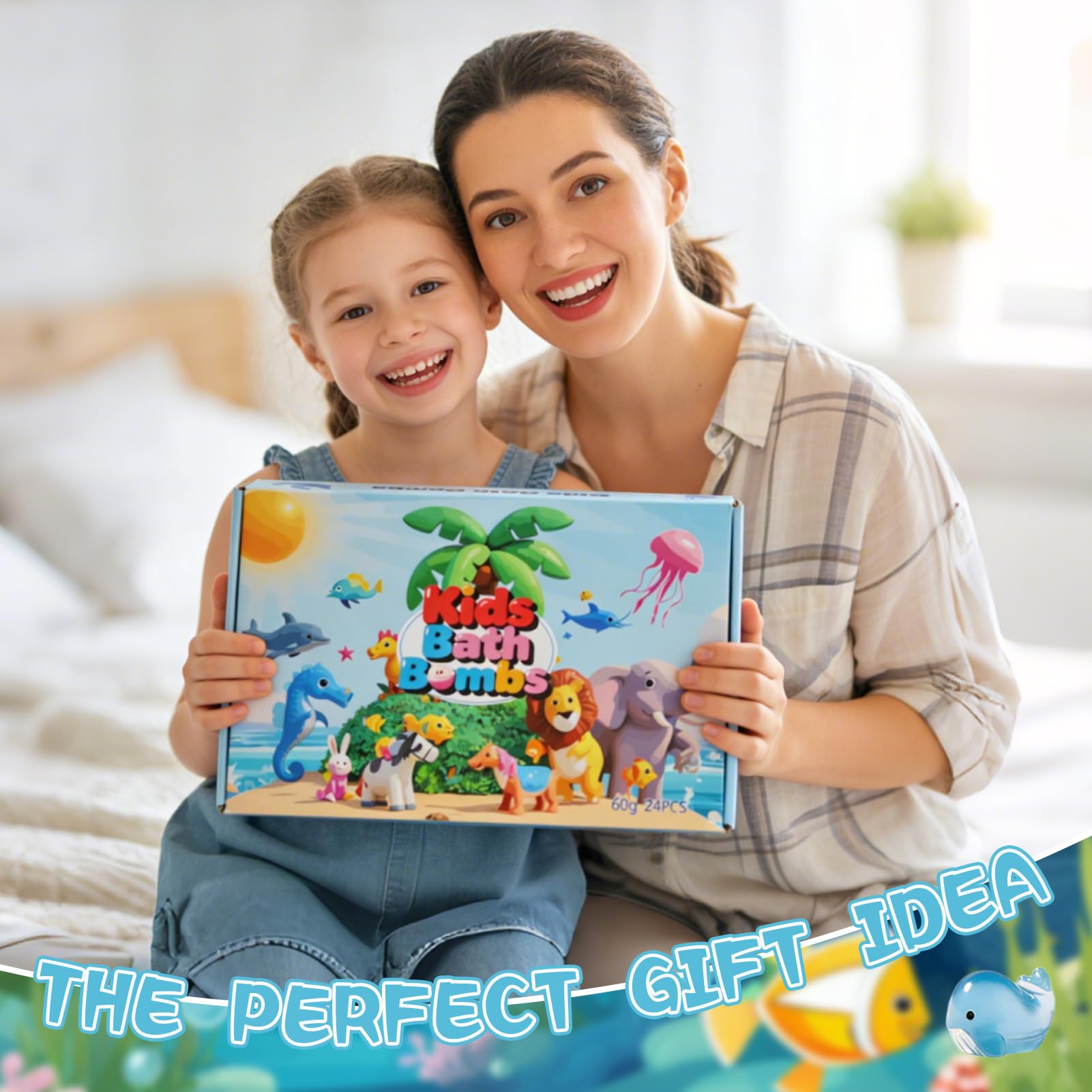 Bath Bomb Gift Set for Kids, Badebomben Kinder mit Überraschung, Handgefertigte Kreative Badesalz Badekugeln Kinder, Bunte Badesalz Kugeln In Tierform Geschenk für Kinder Frauen Schaumbad (B)