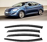 Vista 22 de Visera de ventana para Jeep Cherokee 1984-2001 (Excluye Modelo Limited), Protectores Guards Shields de lluvia de canal exterior, Deflector