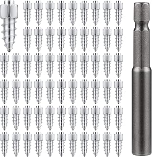 Screw in Tire Studs, 9mm Wheel Tyre Studs for Snow Tire Spikes ATV Tire Studs with Installation Tool for Car Truck Motorcycle Bicycle Boot ATV SUV Auto Accessories (100 Pieces)