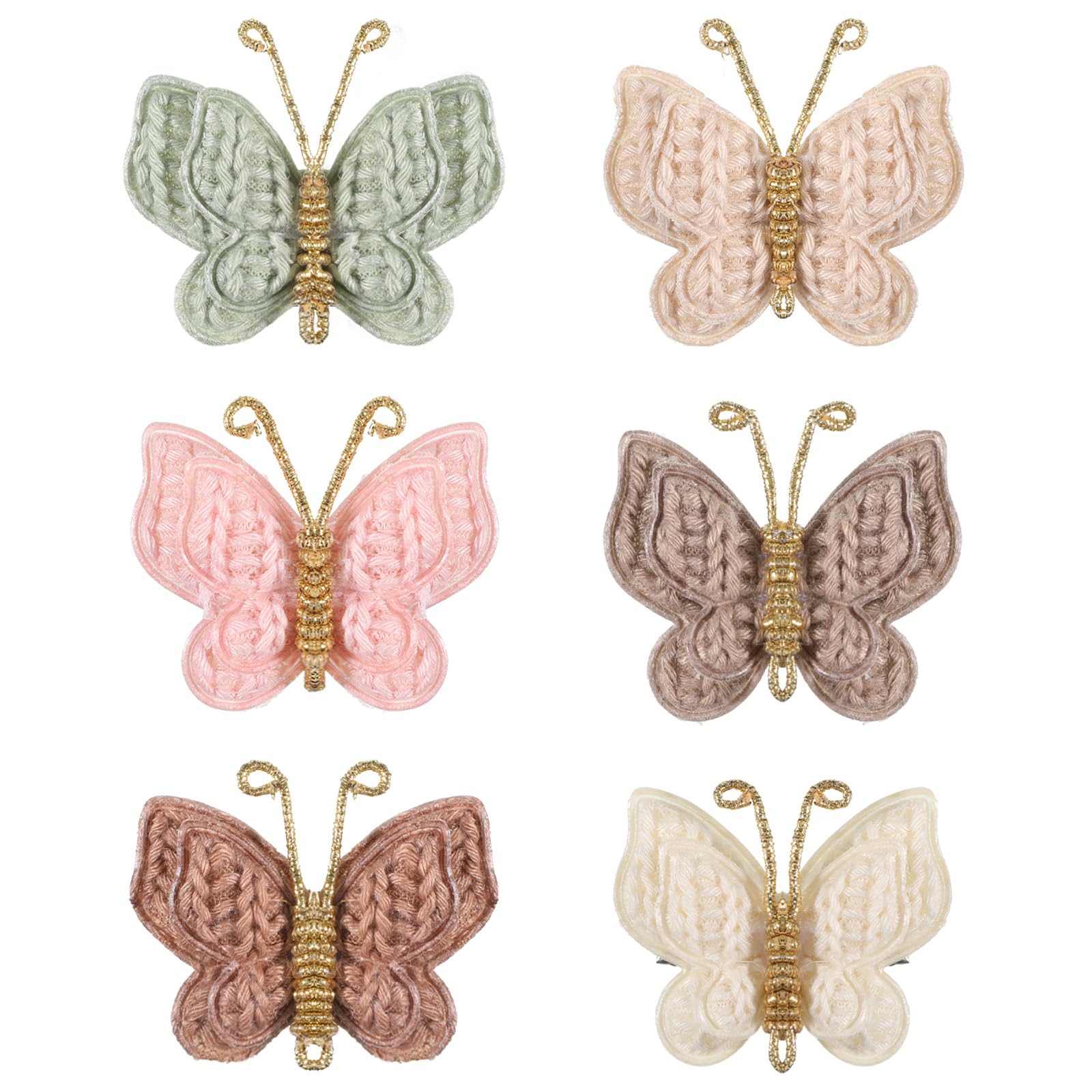 Toddler Hair Bows 6pcs Bow Clips for Baby Girls Mini Butterfly Clips Hair Accessories for Infants Baby Kids