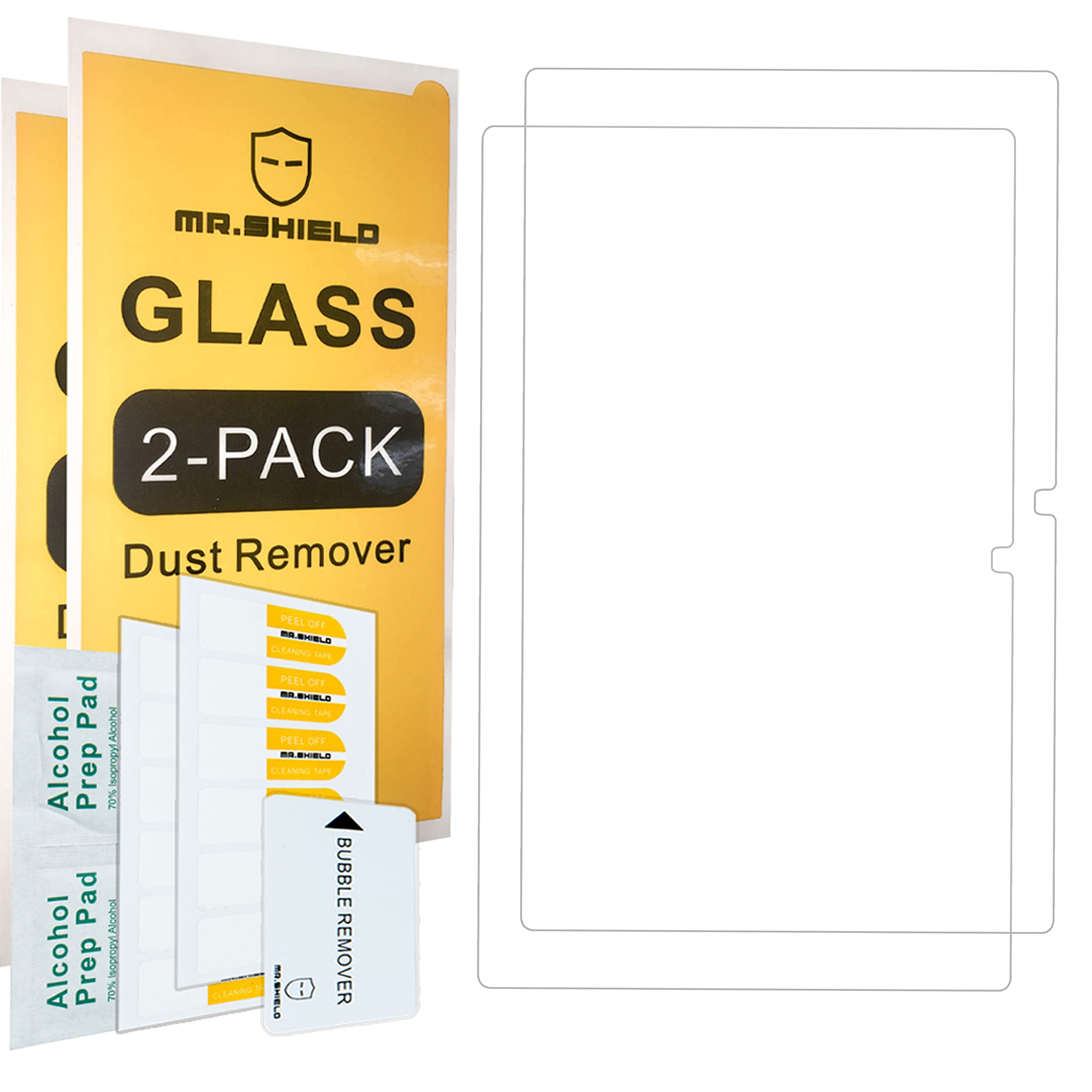 Mr.Shield Tempered Glass Screen Protector For Blackview Tab 15/Pro - 2-Pack HD Clear 9H Hardness