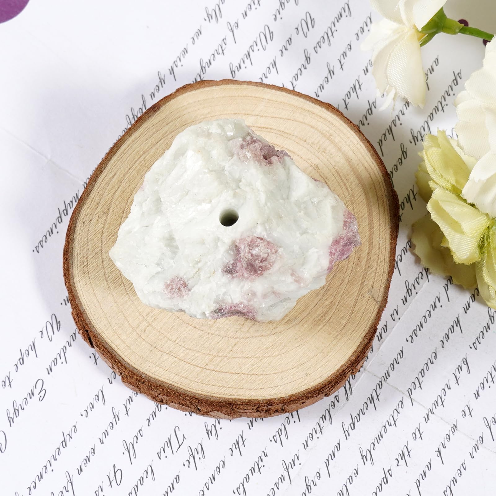 Soulnioi Healing Crystal Stones Incense Holder Irregular Gemstones Incense Stick Burner for Yoga Meditation Home Decor - Image 4