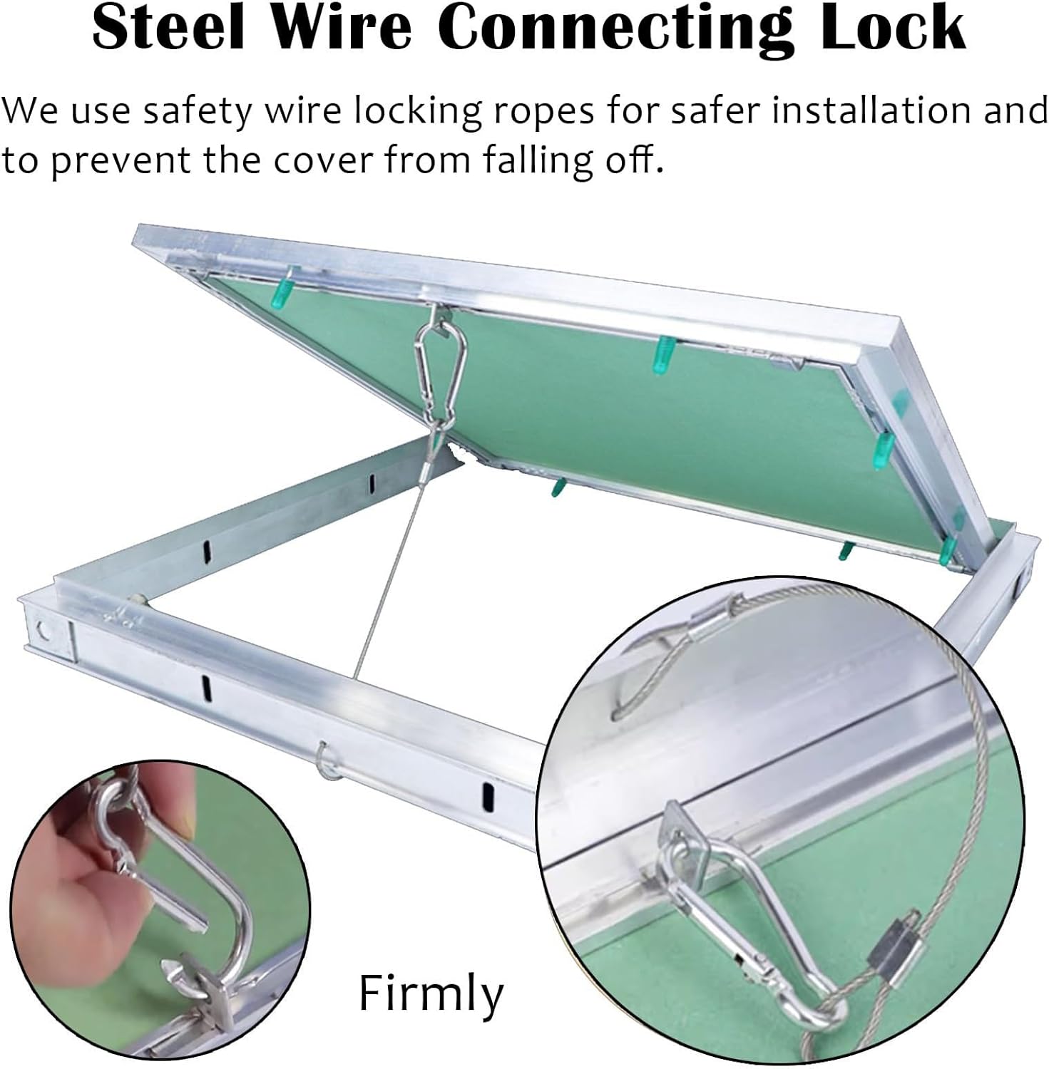 Access Panel for Drywall, Paintable Ceiling Access Panel for Electrical Box/Hospital/Office Building, Pop Out Inspection Board Service Doors, Easy to Install(14 x 14in/35 x 35cm)