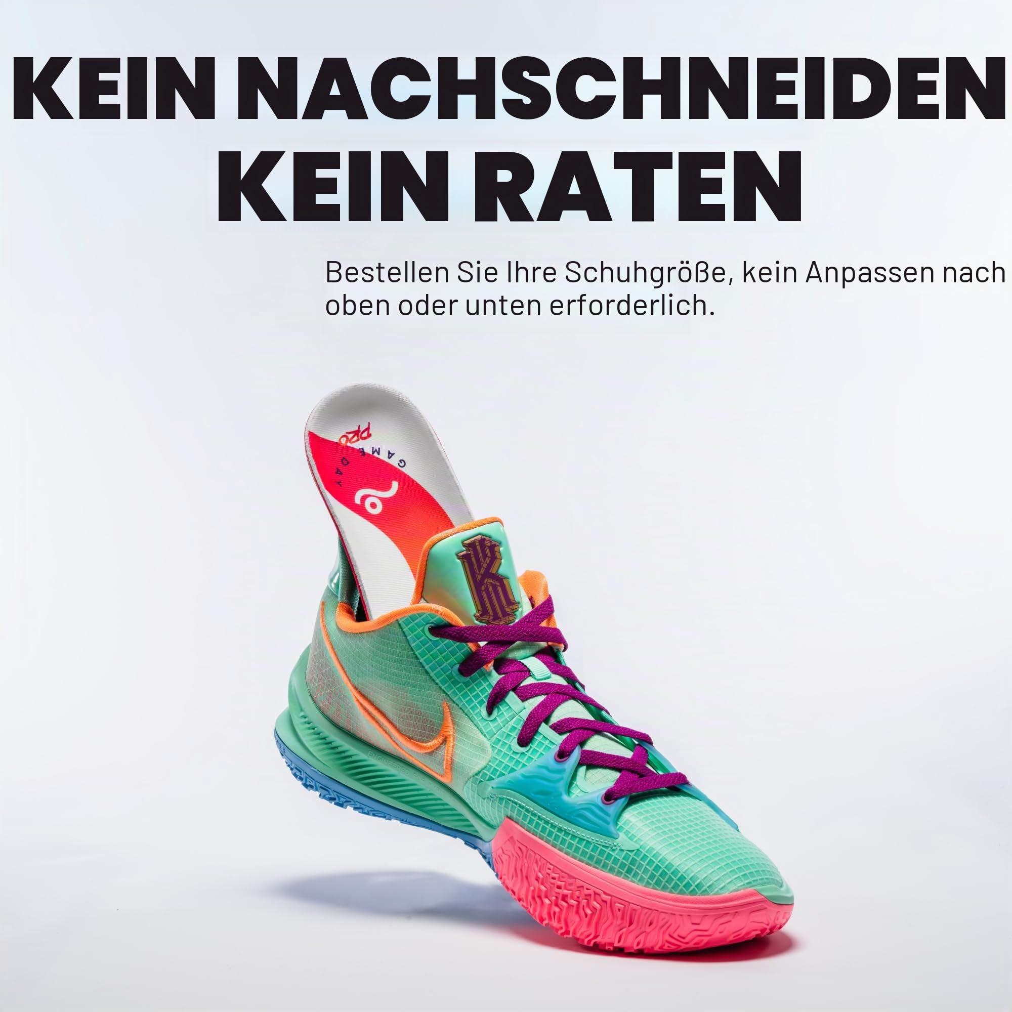 Move Game Day Pro - Ultimative Performance Sporteinlagen für Basketball, Volleyball, Fußball, Tennis, Leichtathletik, Baseball, Laufen und aktiven Lebensstil. Zusätzliche Stoßdämpfung