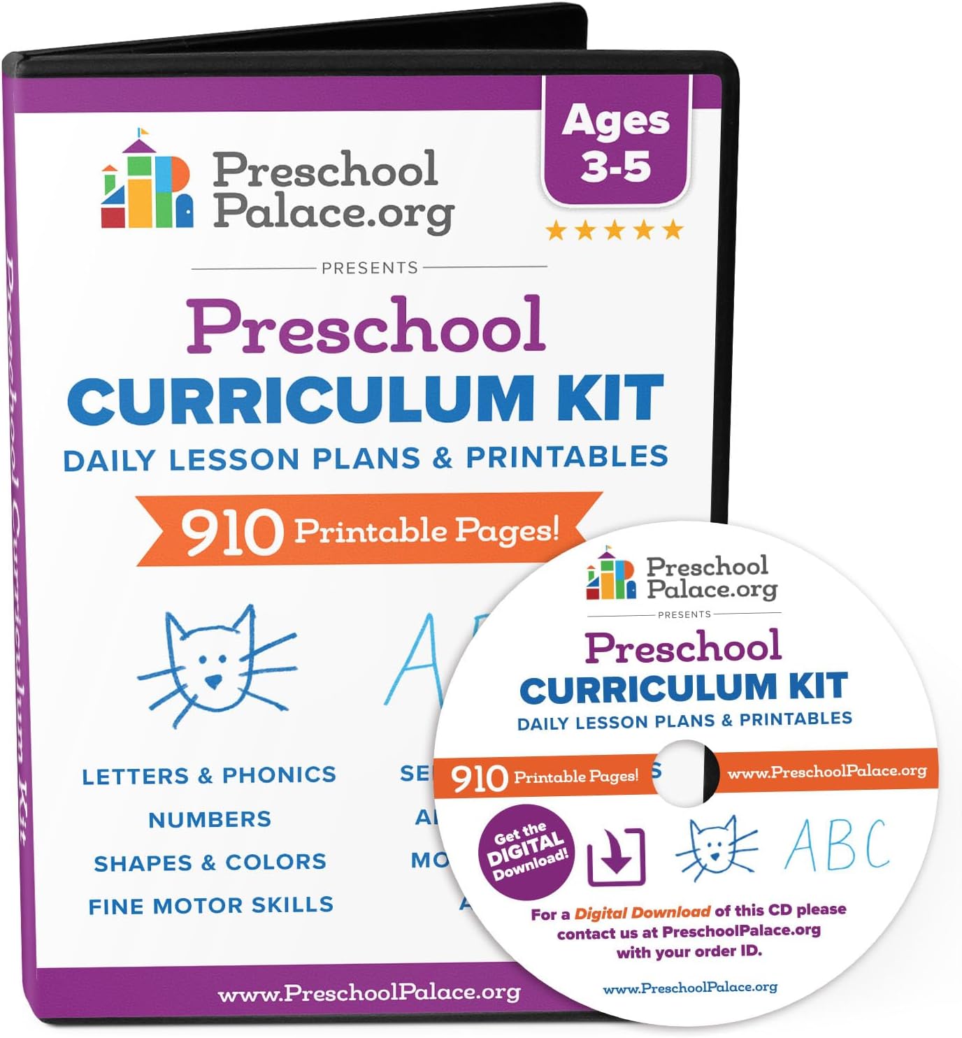 The Ultimate Preschool Curriculum Kit - Printable Workbooks, Lesson Plans and Learning Activities for Preschoolers, Pre K Kids and Toddlers (Ages 3 - 5)
