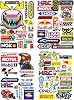 4 Pictures Motorcycle Stickers Waterproof Racing Sticker Funny MTB Stickers Car Sticker Vinyl Decal Sticker for Motorcycles Cars Helmets Skateboards Laptop Decorating