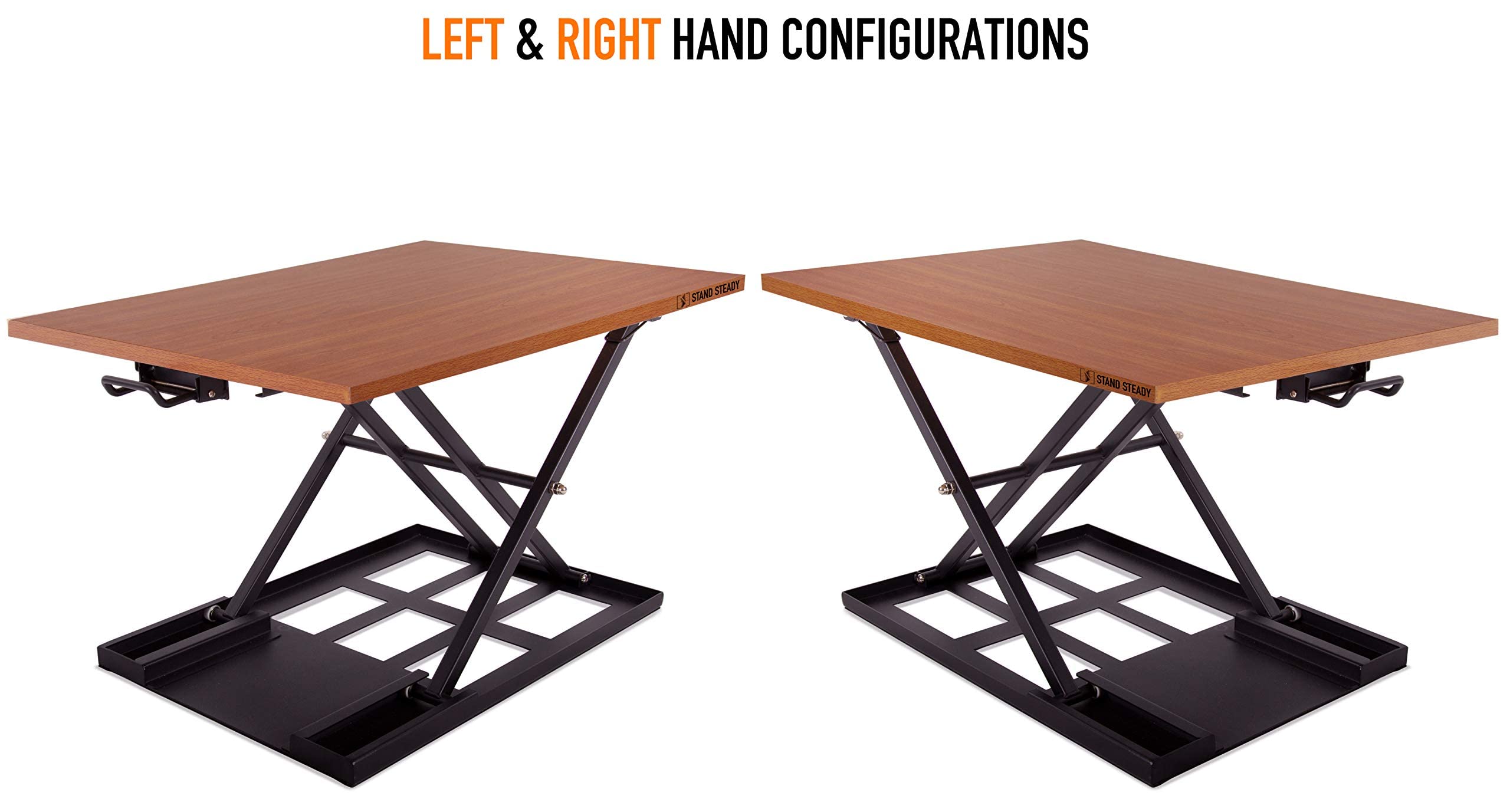 Stand Steady X-Elite Pro Ergonomic Adjustable Height Standing Desk Converter for Home or Office Easy Lift Sit to — view 7