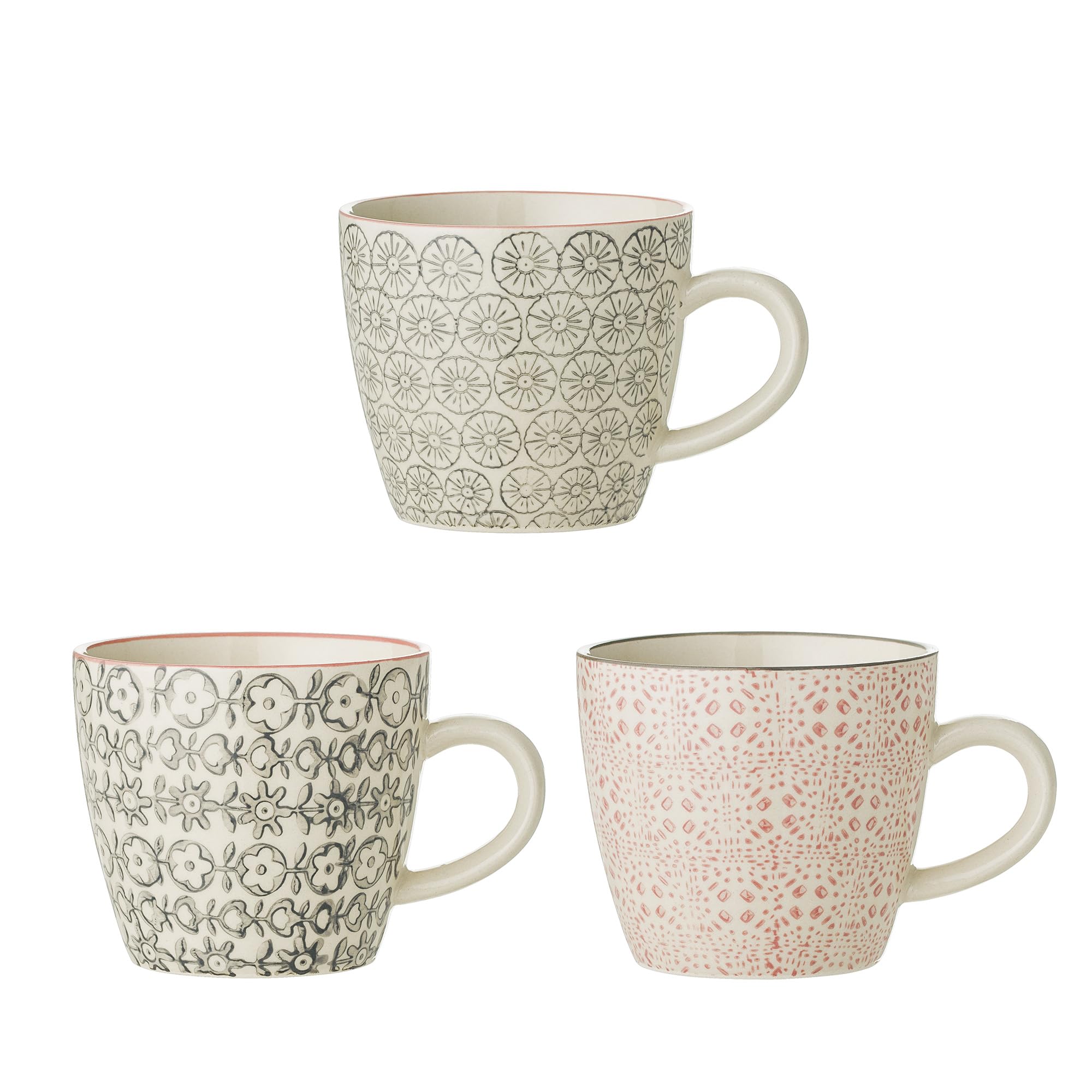 Bloomingville Cecile Set van 3 Mokken - - Voor 23.59u, morgen Bloomingville Cecile Set van 3 Mokken - - Voor 23.59u, morgen