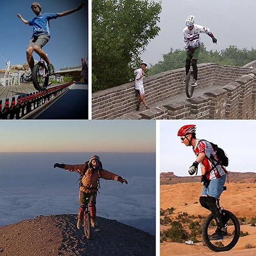 Miniatura 7 de TTRY&ZHANG Monociclos de 24 pulgadas con asas  AdultosPersonas PesadasProfesionales, Monociclo de Rueda Grande al Aire Libre con Neumático Grasa y