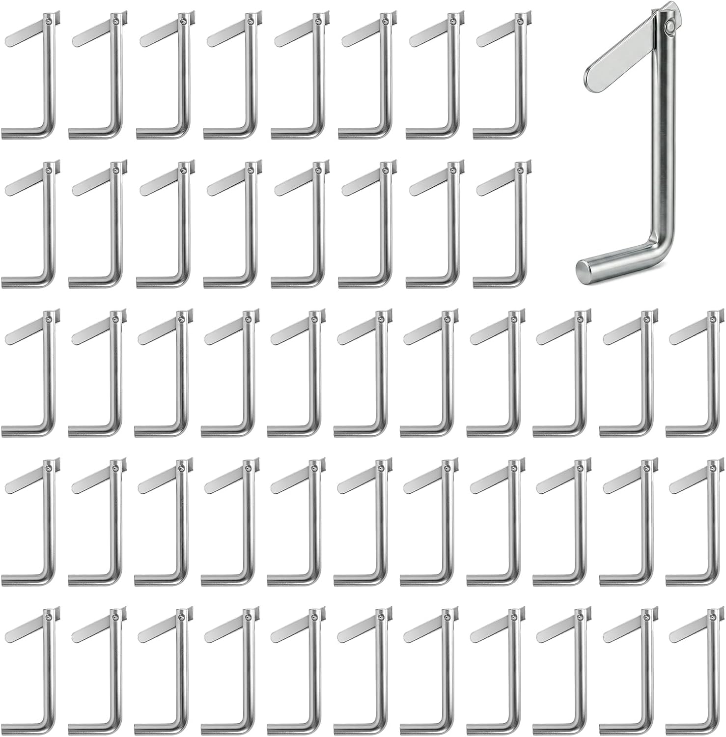 Scaffolding Toggle Pins, 50 PCS Scaffold Locking Pins Galvanized Steel, Heavy-Duty Toggle Pins for Frames Construction Architecture Furniture Assembly Home DIY Projects