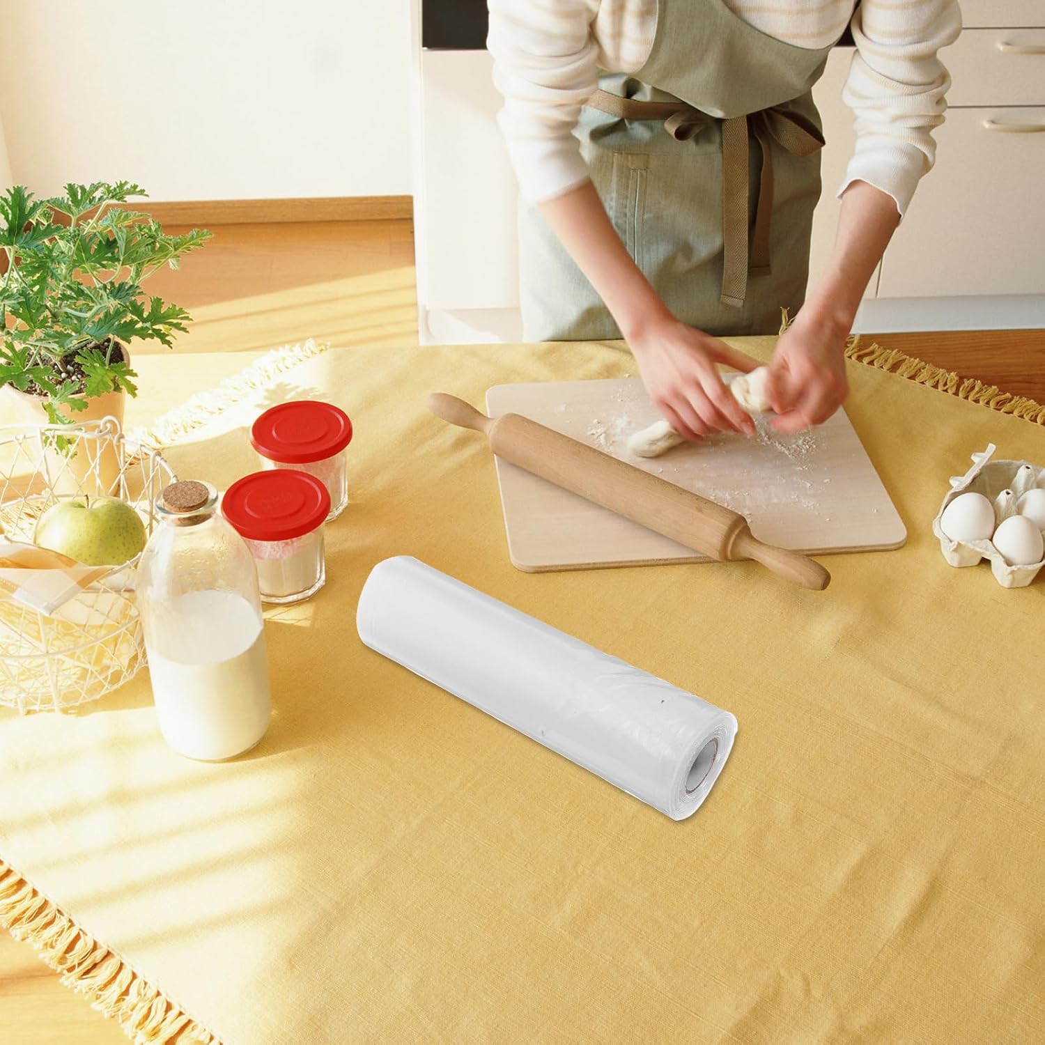 4 Rolls Food Vacuum Sealer Rolls Heavy Duty Vacuum Sealer Storage Bags Pouch Food Accessory for Storage Preservation and Cooking