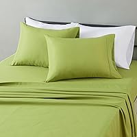 Vista 56 de Yaxa Basics - Juego de sábanas de microfibra ligeras súper suaves y libres de arrugas y transpirables de 3 piezas con bolsillos de 14 pulgadas