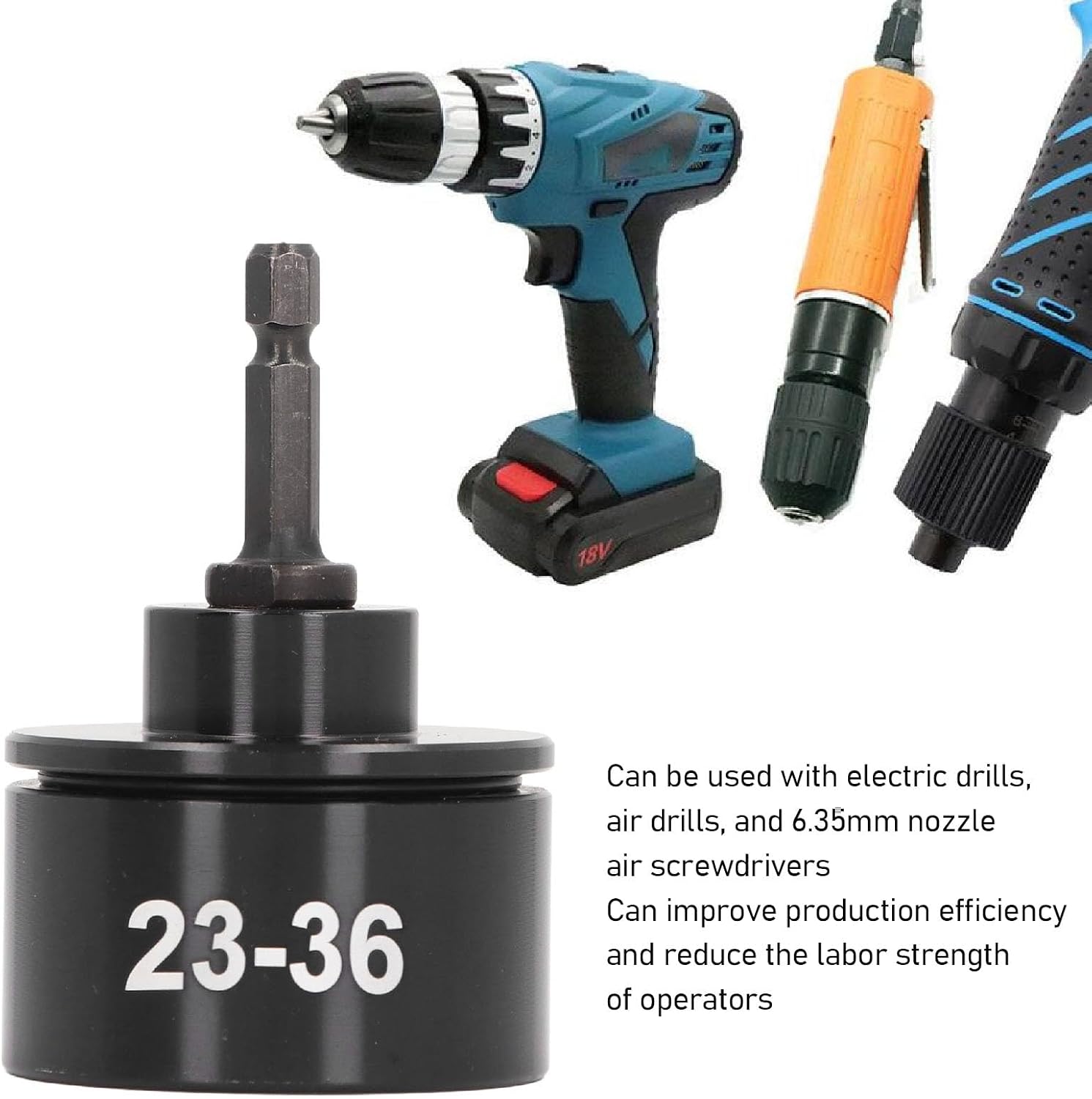 Electric Bottle Capper, Premium Metal Handheld Sealer for 23-36mm Bottles Compatible with Electric Drills and Automatic Machines Ideal for Home Brewing Craft Beer and Soda Making