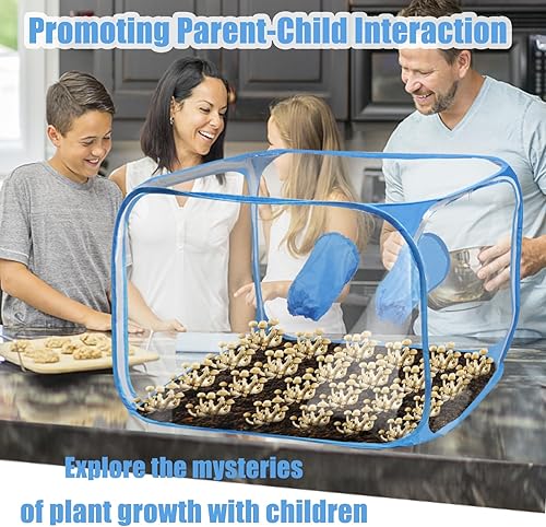 Miniatura 6 de Still Air Box, kit de cultivo de hongos, caja de aire portátil compacta para amantes de los hongos, cámara de fructificación de hongos para