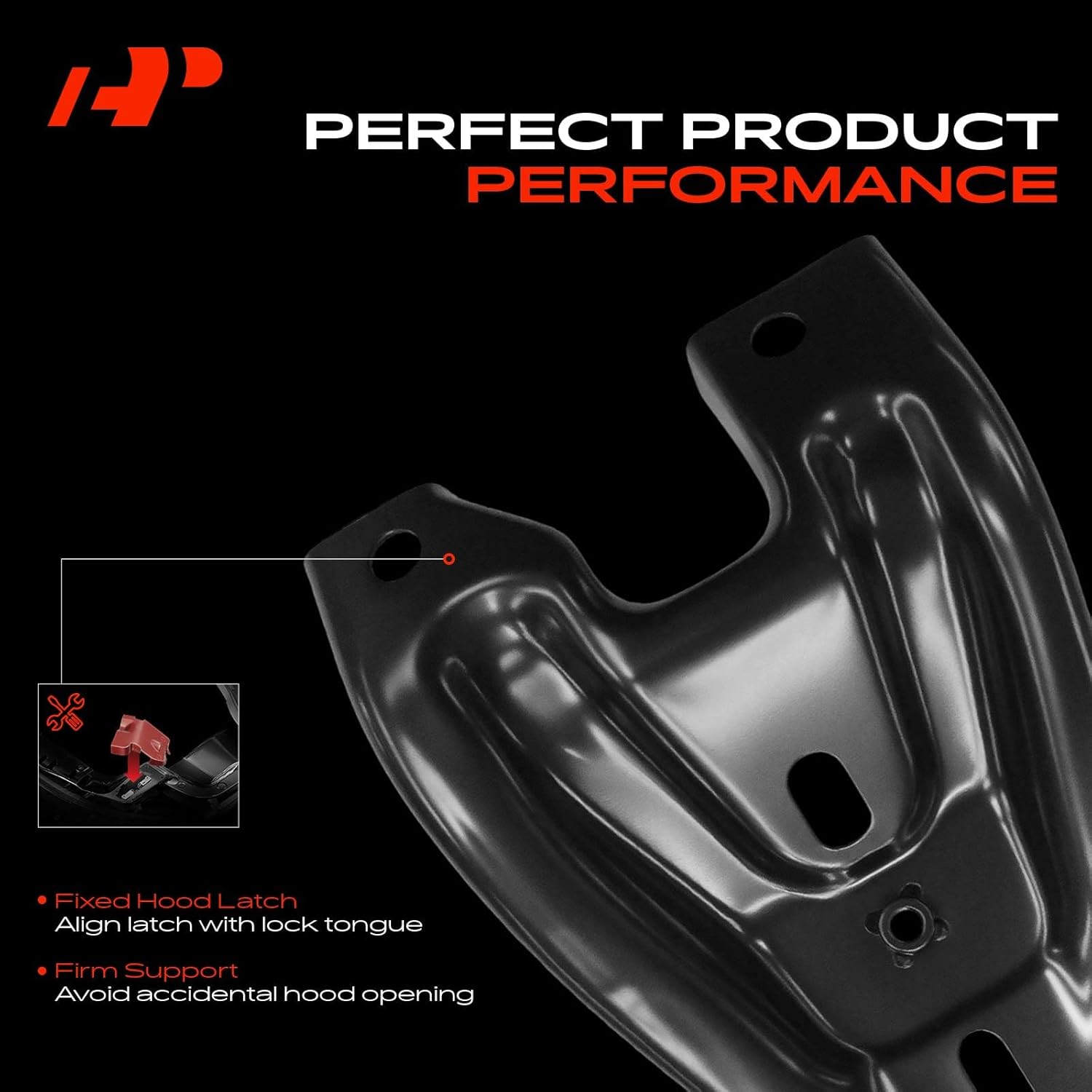 A-Premium Hood Latch Support Compatible with Volkswagen Jetta 2011-2018, Sedan, Front Side