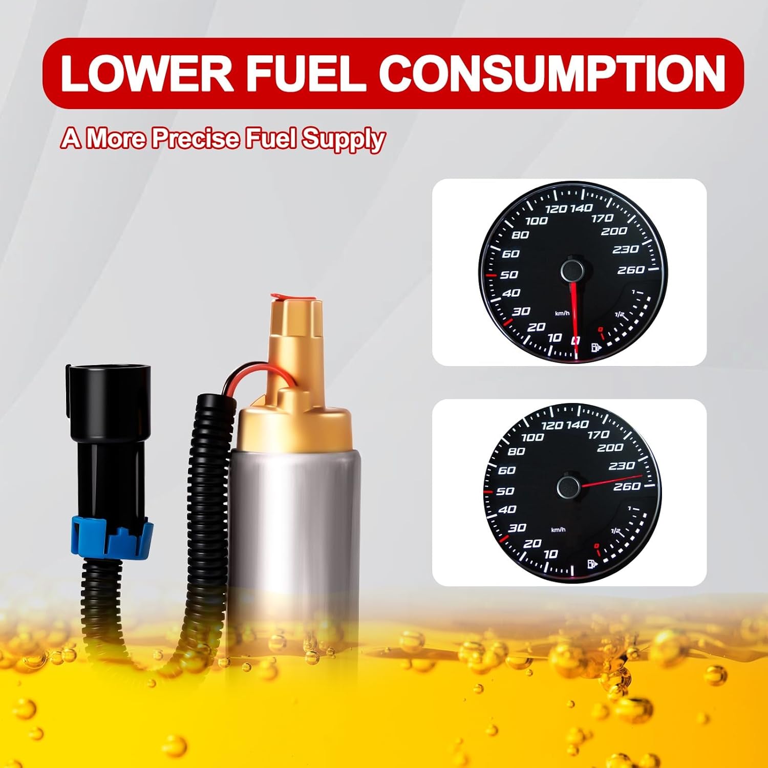 Fuel Pump for Marine Boat Low Pressure Fuel Pump Compatible with Mercury, Mercruiser for Marine Boat 4.3L 5.0L 5.7L V6 V8 861155A3, 935432, 18-8868