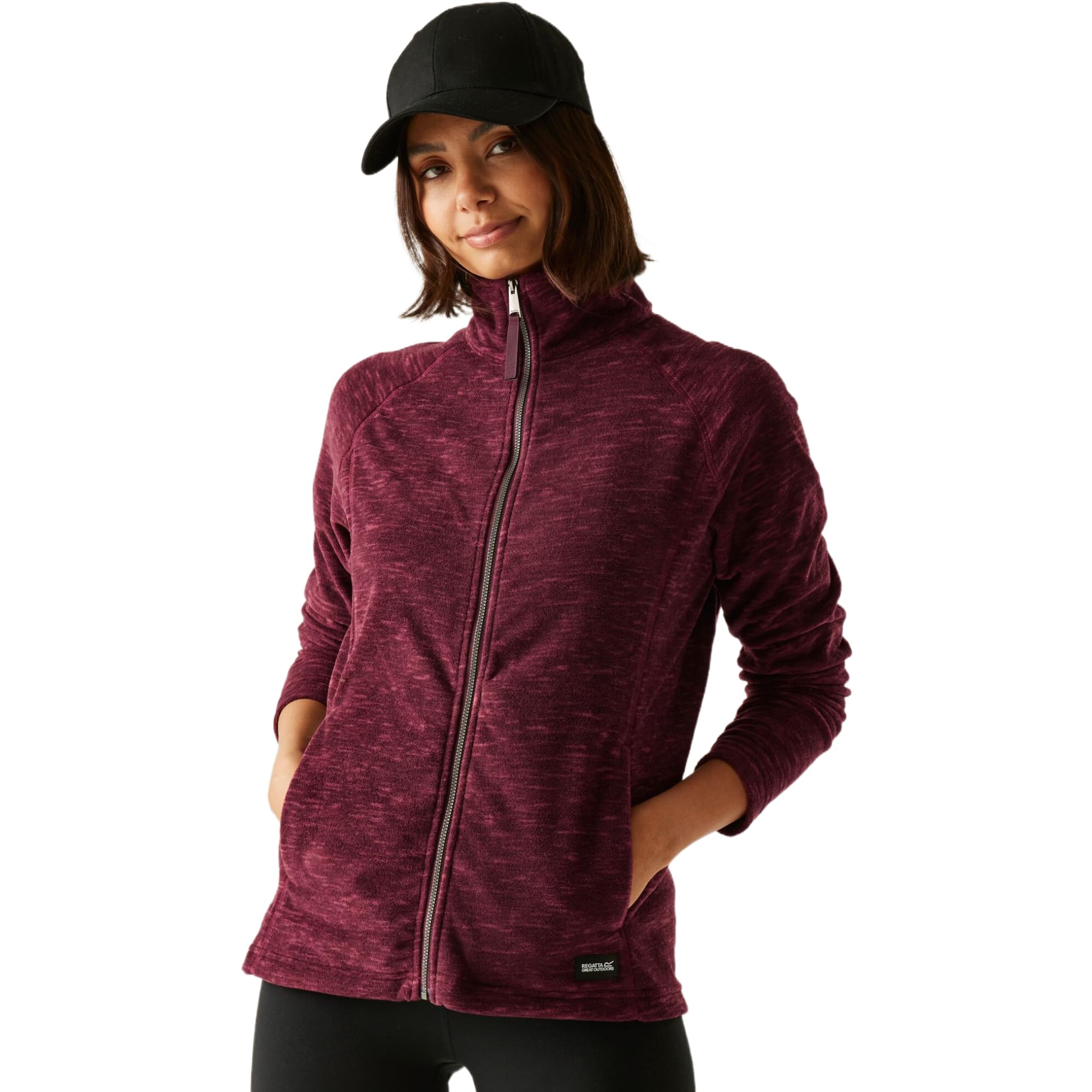 Regatta Mayse Full-Zip Lightweight Fleece Jacket - Women's - Purple - Size 22