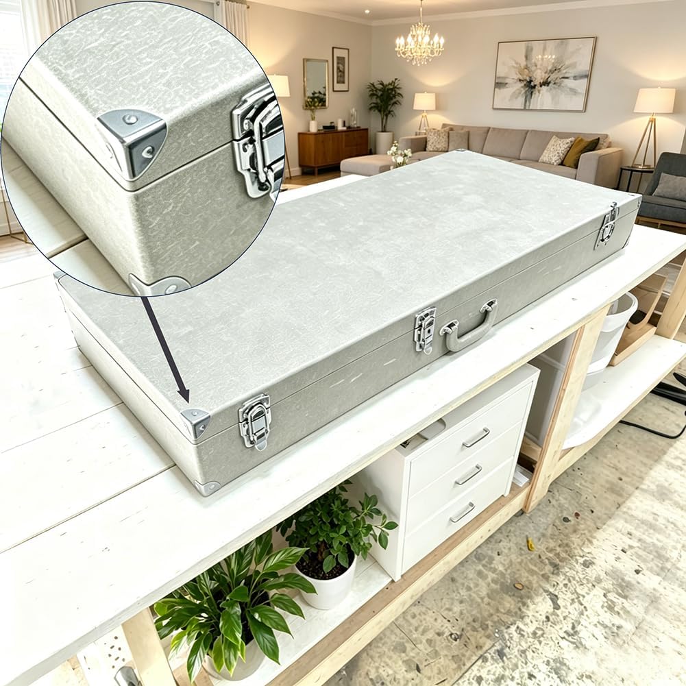 12PCS Antique Corner Protectors with Screws, Rust-Proof Decorative Edge Guard for Furniture Cabinet Table Wardrobe Box Door (Silver)