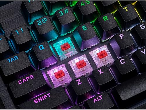 Miniatura 2 de Corsair Teclado mecánico para juegos K70 RGB PRO con cable (interruptores Cherry MX RGB rojos lineal y rápido, 8,000Hz Hyper-Polling, teclas PBT