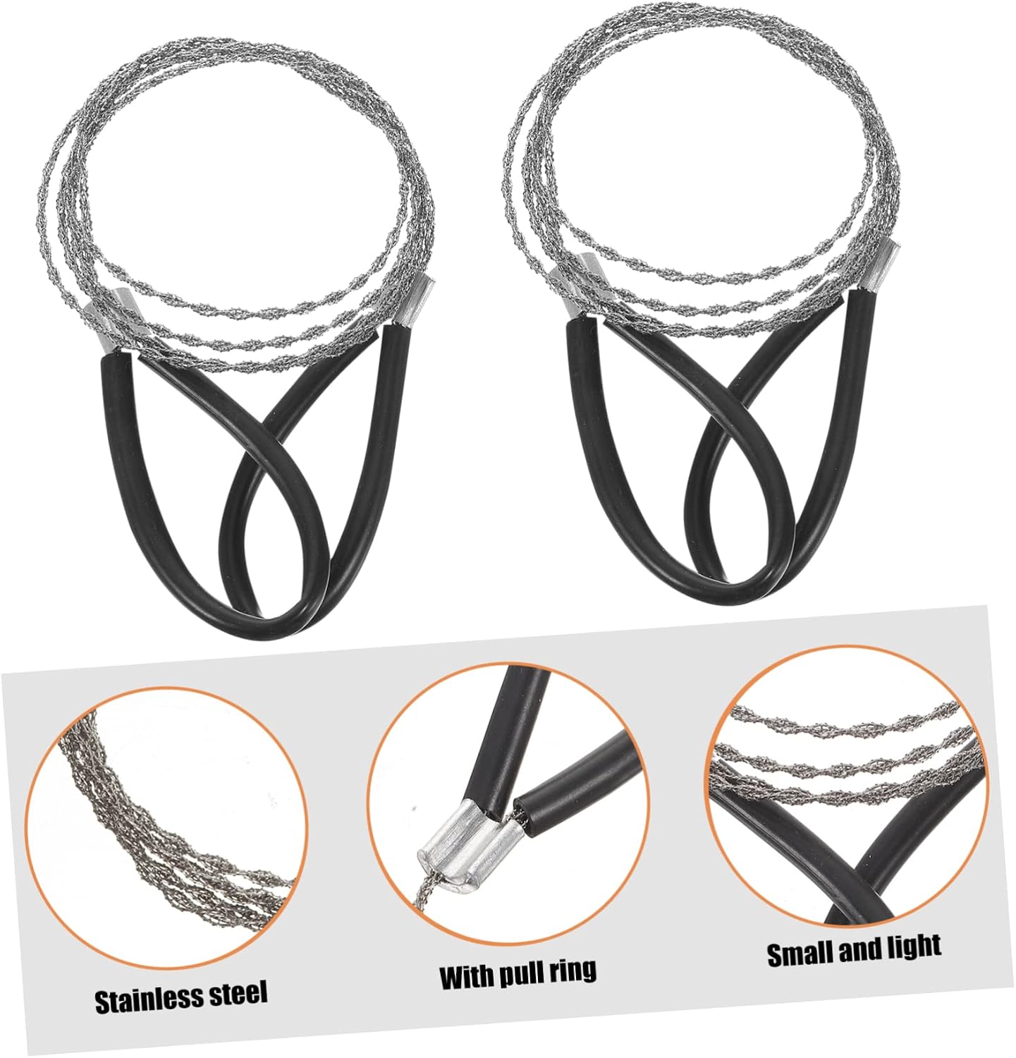 YARNOW Hand Held Small Chainsaw Portable Pocket Chainsaw Emergency Wire Saws for Outdoor Survival