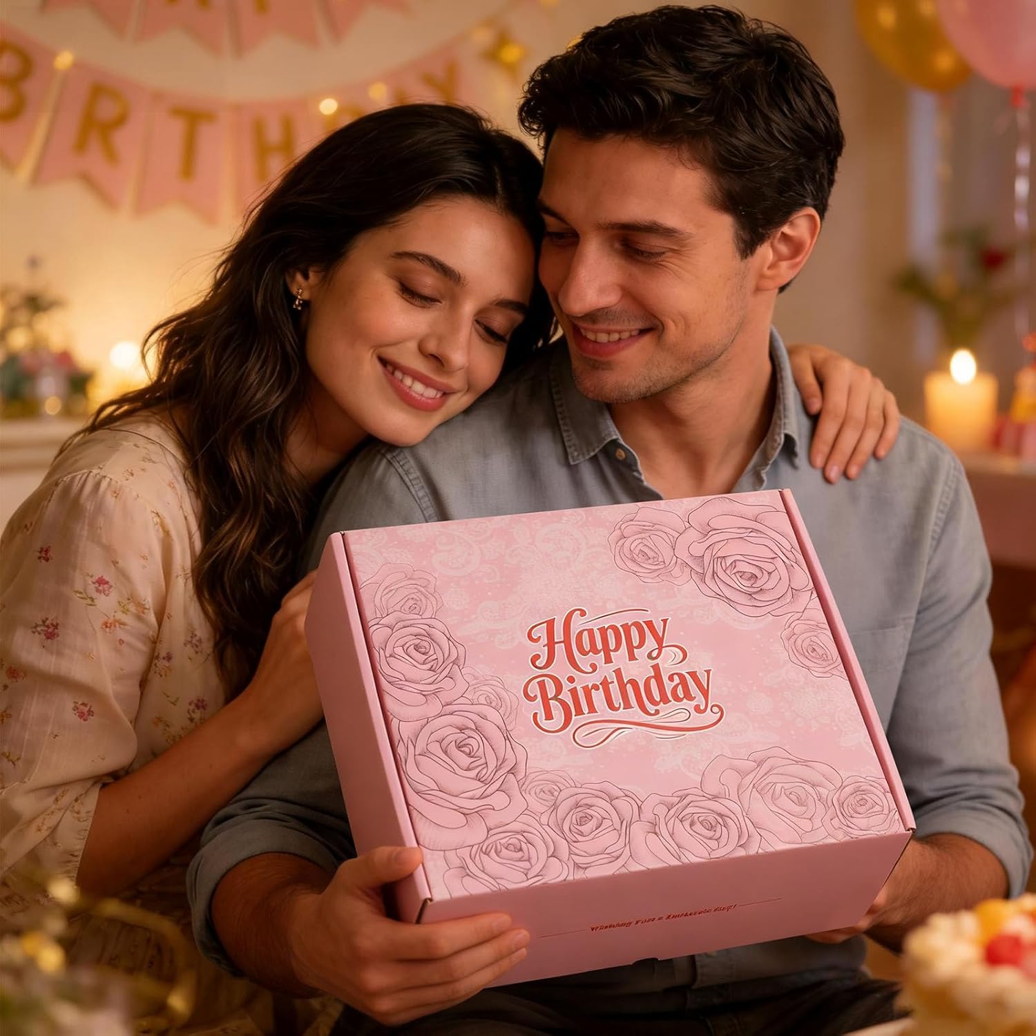 Happy Birthday Gifts for Teen Girls Women - Pink Birthday Gift Box for Women Self Care Mom Sister Wife Girlfriend Daughter Best Friend Coworkers, Womens Birthday Gifts Spa Gifts Basket Gift Sets - Image 3