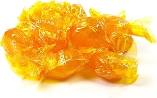 NY Spice Shop Sugar Free Butterscotch Candy - 1 Pound Individually Wrapped Old-Fashioned Butterscotch Candy - Sweet Tart Sugar Free Buttons - Perfect Flavor for Holidays