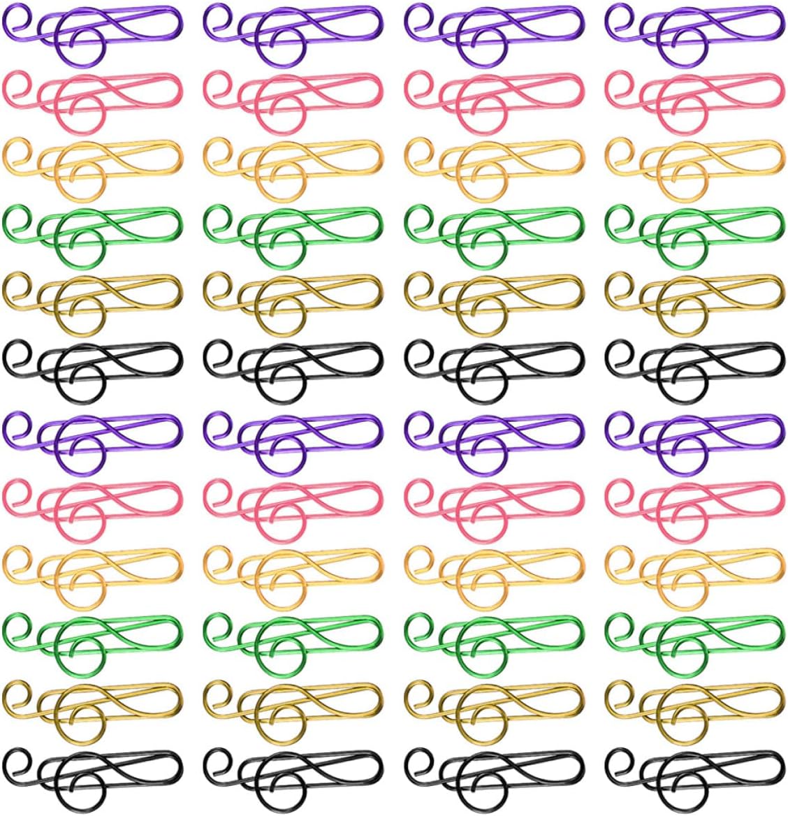 85pcs Colorful Music Note Shaped Paper Clips for Office Documents