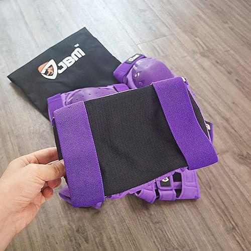 Miniatura 8 de JBM Rodilleras para adultos y niños, coderas y muñequeras para patinaje en línea, patinaje, patinaje