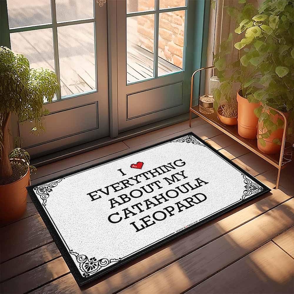 Paillasson d'extérieur Catahoula Leopard tapis de porte anti-boue