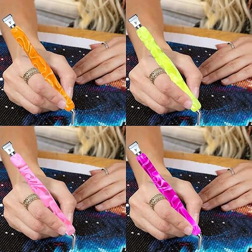 Miniatura 3 de Broca de pintura de diamante con puntas de metal de acero inoxidable, puntas de rejilla, punta angular y pegamento de arcilla, kit de accesorios