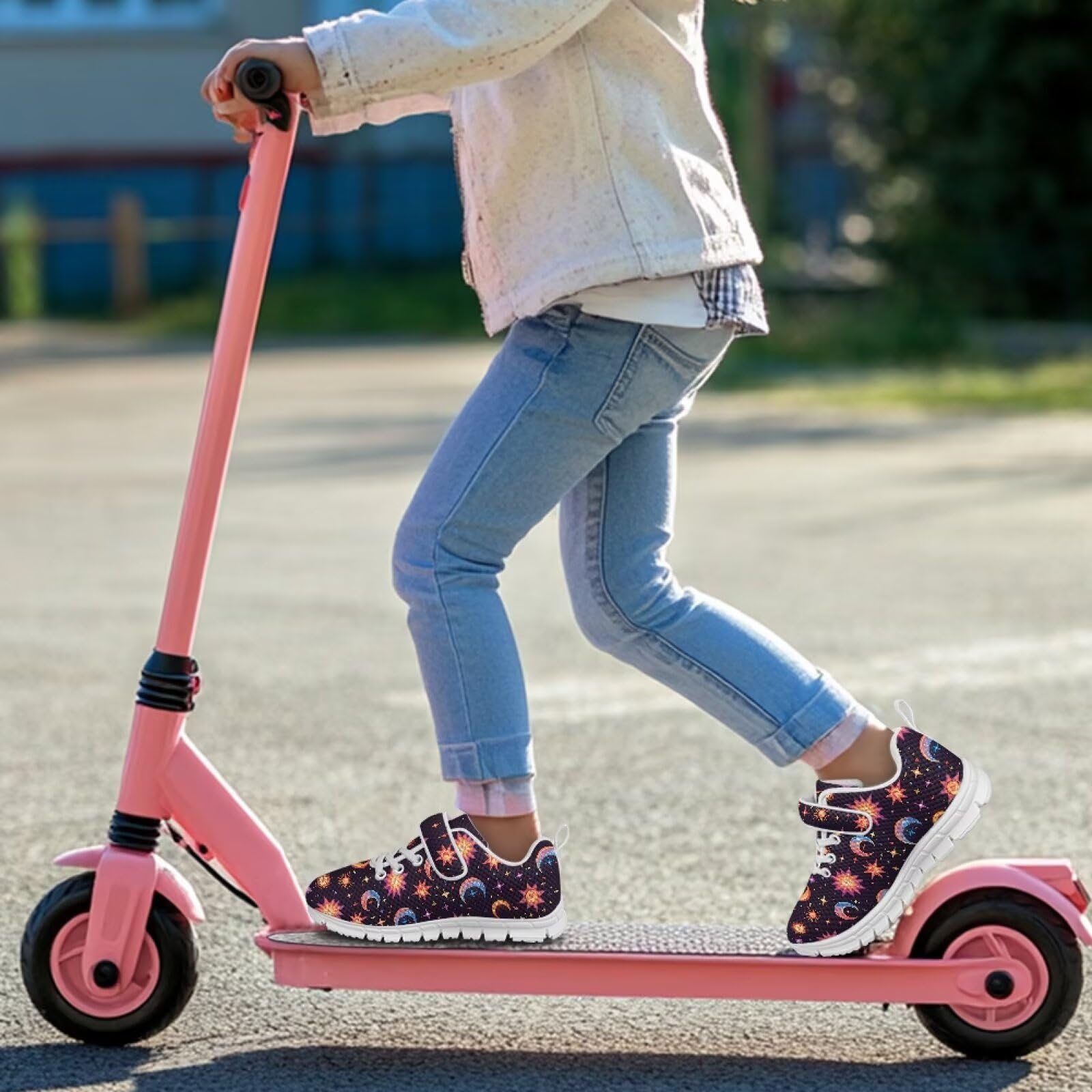Zapatillas deportivas para niños, con hebilla única, fáciles de tocar, para correr, caminar, para niños y niñas