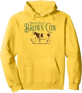Brown Chicken Brown Cow Funny Bow Chicka Wow Wow Joke Pullover Hoodie