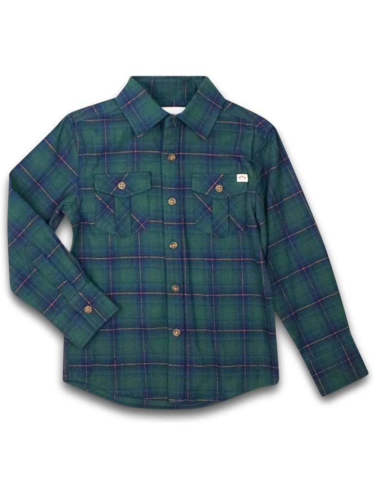 Blue Appaman Flannel Shirt (Toddler/Little Kid/Big Kid)