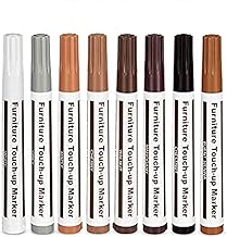 KRySt Furniture Touch Up Marker | Wood Markers Pen for Wooden Funiture and Floor Scratch Repair | 8 Assorted Color Marker Wood Filler Kits for Tables, Desks, Cabinet, Bedpost, Doors Scratches Remover
