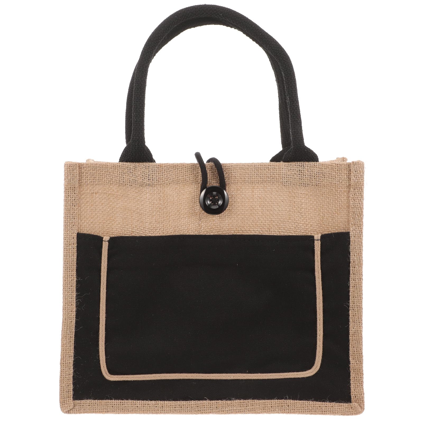 Bolsa para compras reutilizable de yute, capazo resistente y plegable para el día a día 8