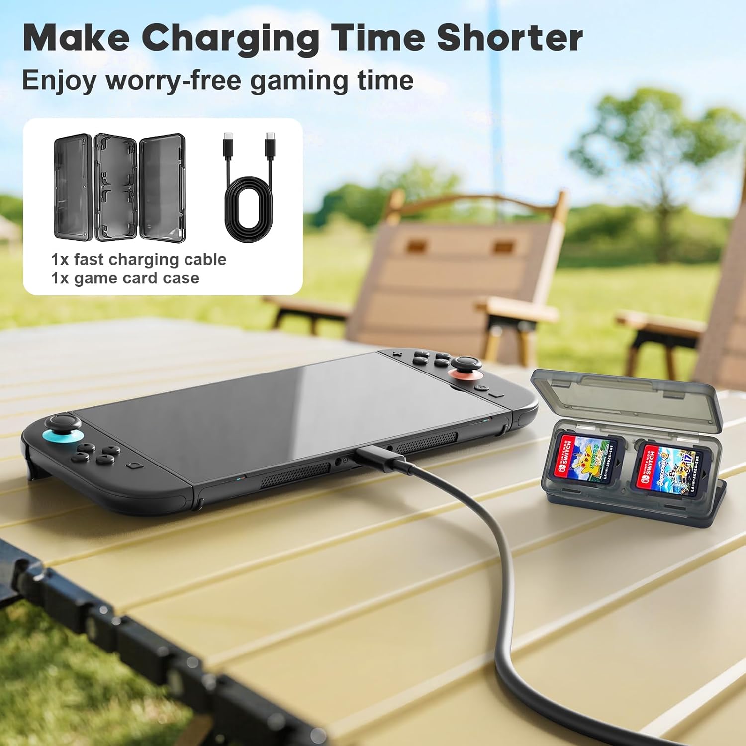 TPGSING Nintendo Switch 2 Accessories Bundle, 18 in 1 Kit for Switch 2 Gamer, Includes Carrying Case, Screen Protector, Joycon Grips, Steering Wheels, Stylus, Joycon Case, Console Protective Cover - Image 6