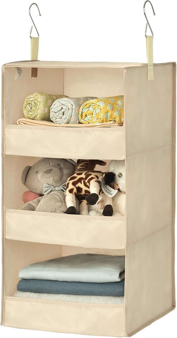 GRANNY SAYS 3-Shelf Hanging Closet Organizer