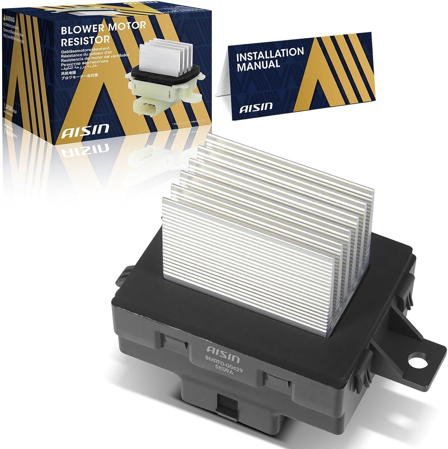 AISIN AFTERMARKET BMRFD-00429 HVAC Blower Motor Resistor - Compatible with Ford Fusion 2006-2012, Lincoln MKZ 2007-2012, Zephyr 2006, Mercury Milan 2006-2011