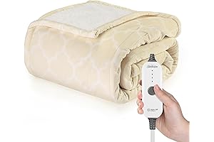 Sunbeam Royal Mink Sherpa Heated Electric Throw