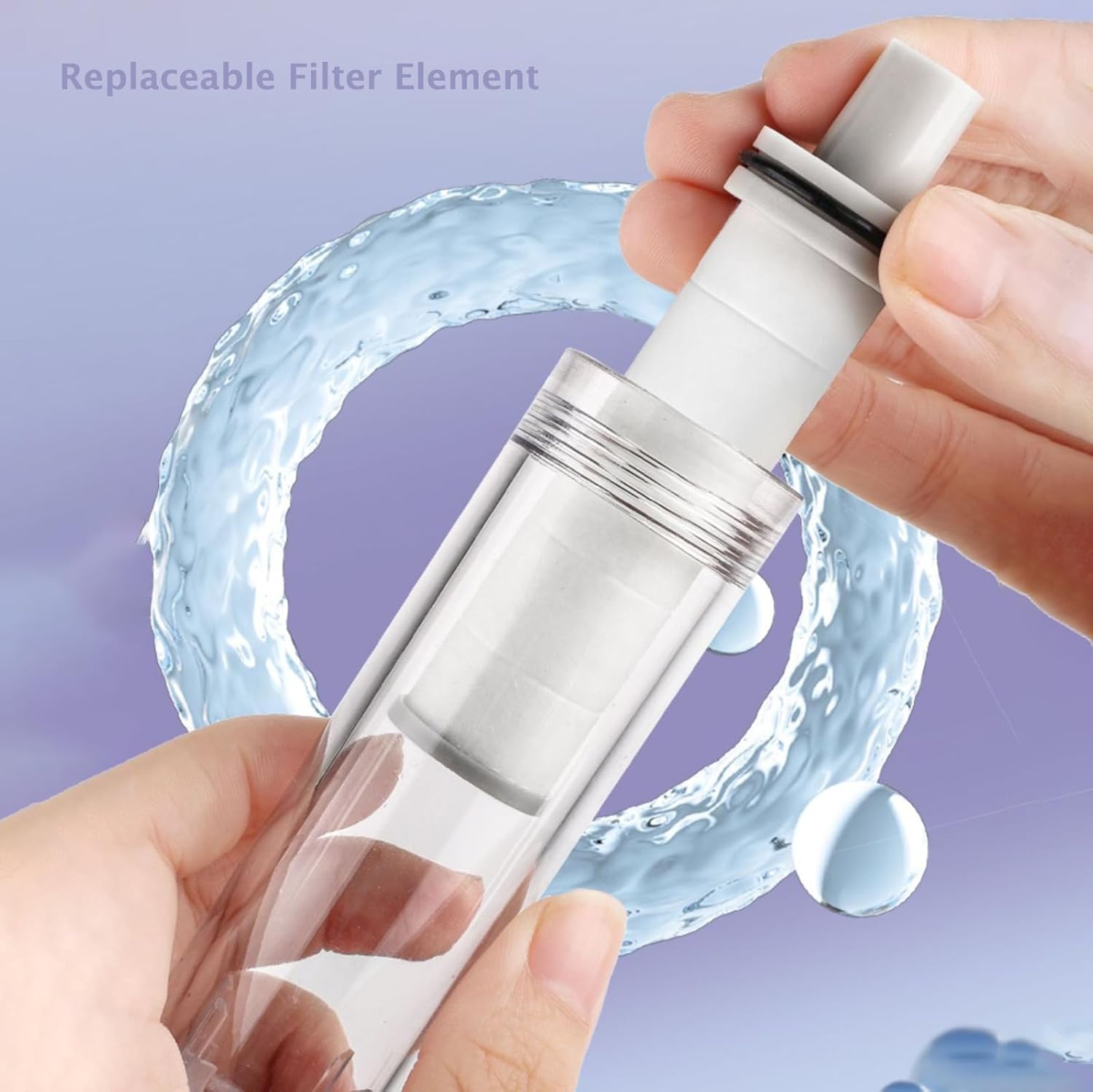 10Pcs Shower Head Filter for Hard Water Filter Shower Replacement Cartridge Bathroom Accessories Remove Chlorine Fluoride Heavy Metals Improves Skin Condition Protects Hair